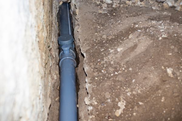 Drain Line Installation in Hamilton